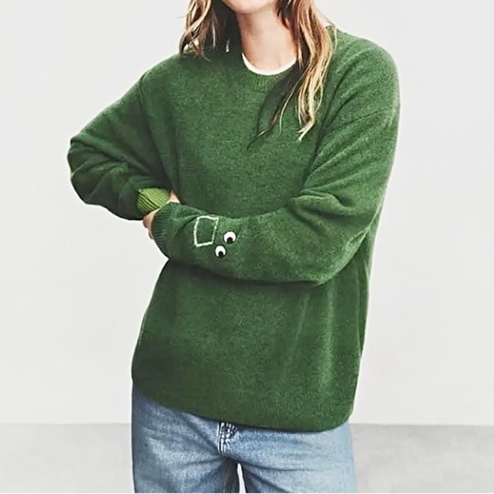 Anya Hindmarch Green Crew Neck Sweater